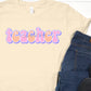 Retro occupation teacher-DTF