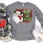 Better not pout Santa red glove leopard-DTF