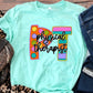 Funky block occupation physical therapist-DTF