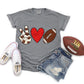 Peace love football no words -DTF
