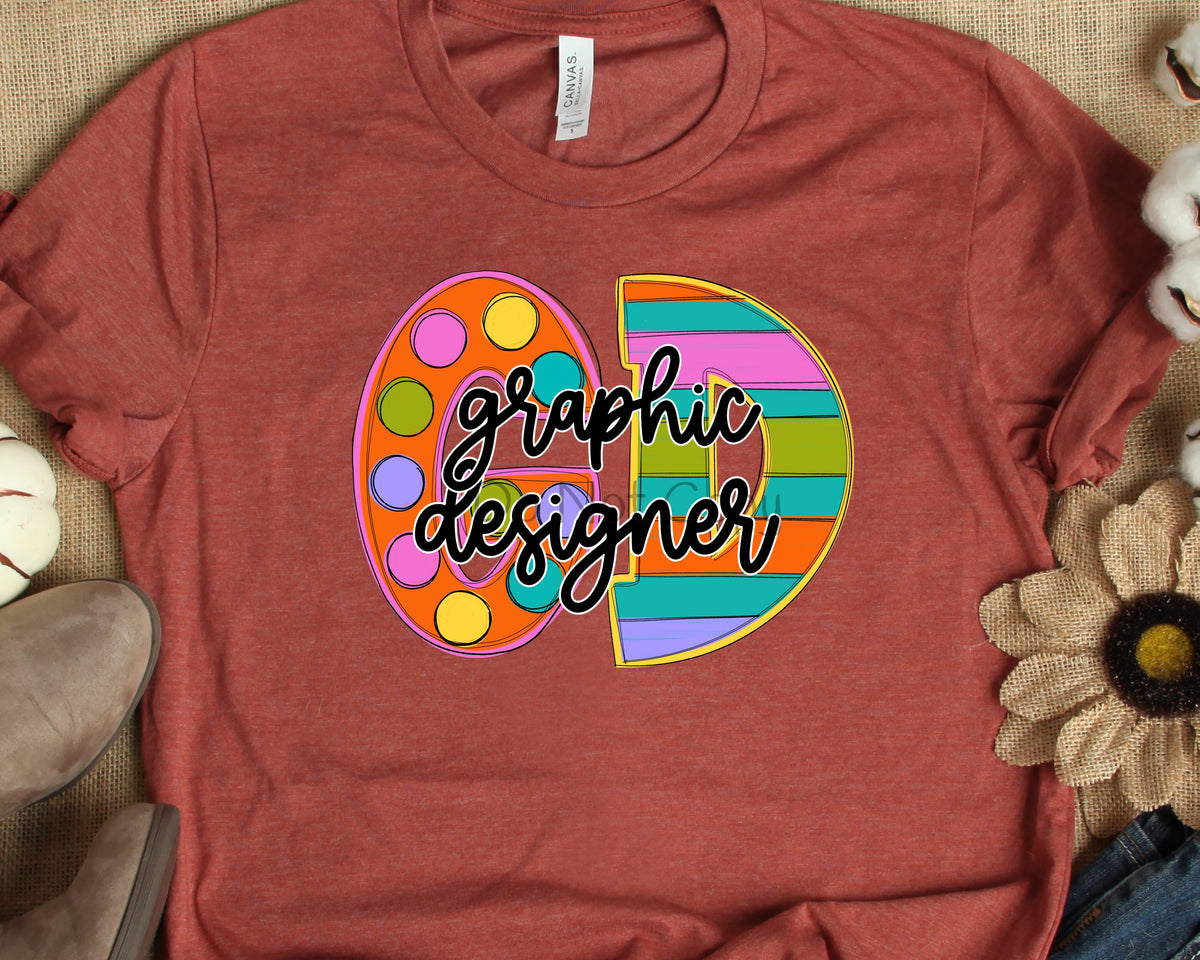 Funky block occupation graphic designer-DTF