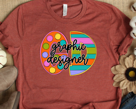 Funky block occupation graphic designer-DTF
