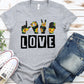 Love sign language sunflower-DTF
