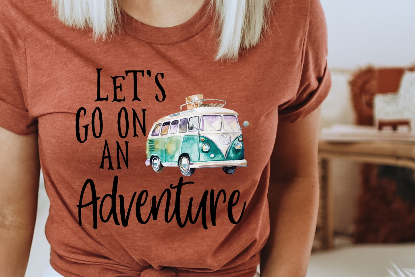 Let’s go on an adventure vw bus-DTF