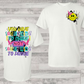 Smiley with butterfly-(FRONT)-DTF