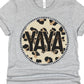 Yaya leopard circle- DTF