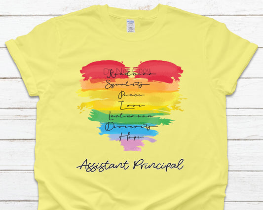 Kindness equality peace assistant principal-DTF
