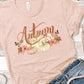 Autumn pumpkins flowers-DTF