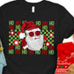 Ho Ho Ho  peace Santa green and red -DTF