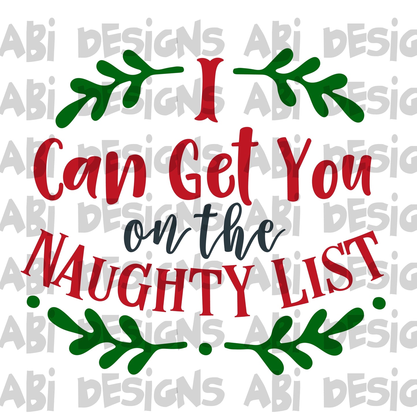 I can get you on the naughty list-sublimation
