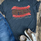 Softball mama stitches top and bottom-DTF
