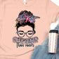Stronger than cancer purple glasses leopard-DTF