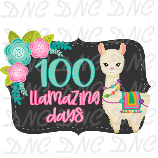 100 llamazing days- Sublimation