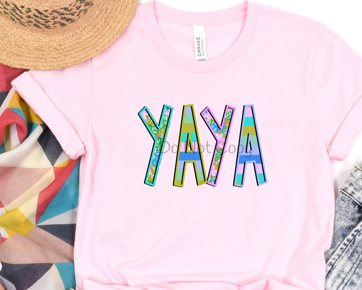 Yaya floral and stripe-DTF