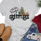 Merry Christmas plaid truck- DTF
