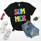Summer stacked multi color - DTF