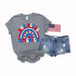 God bless America rainbow - DTF