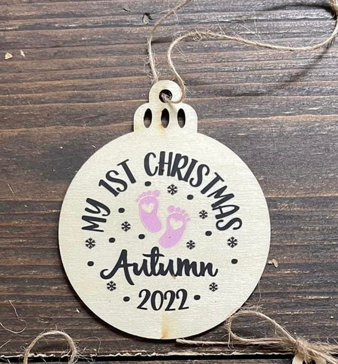 Custom My 1st Christmas -DTF only
