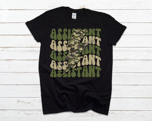 Assistant camo lightning bolt-DTF