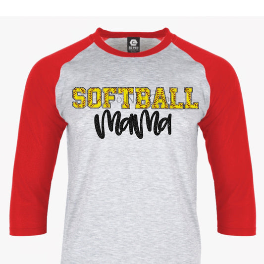Softball mama letters-DTF