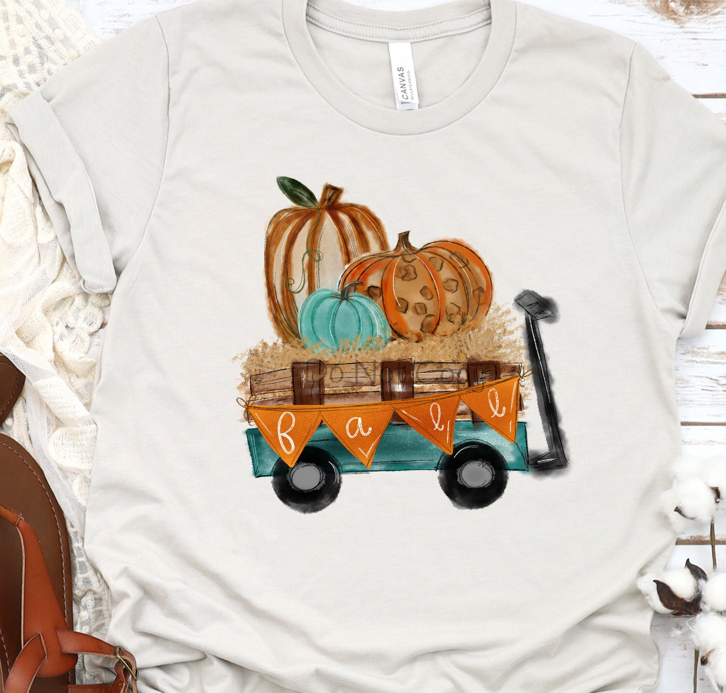 Fall banner wagon-DTF