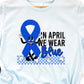 In April we wear blue-DTF