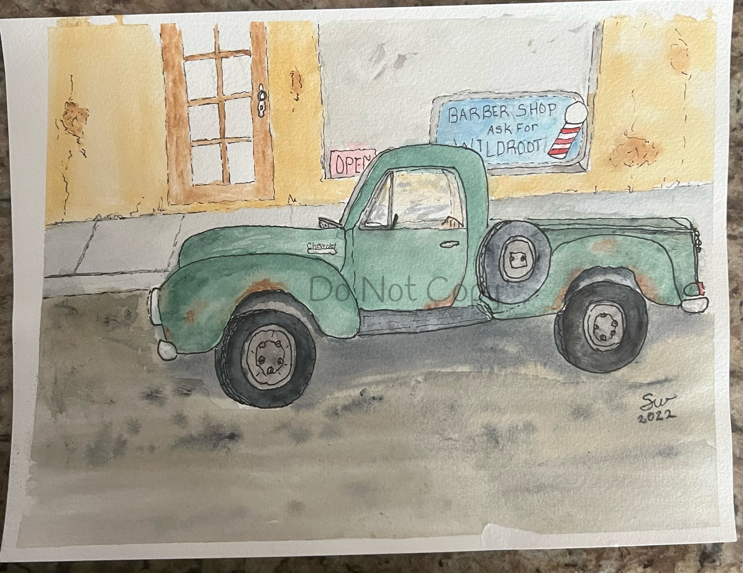 Daddy’s truck-9x12