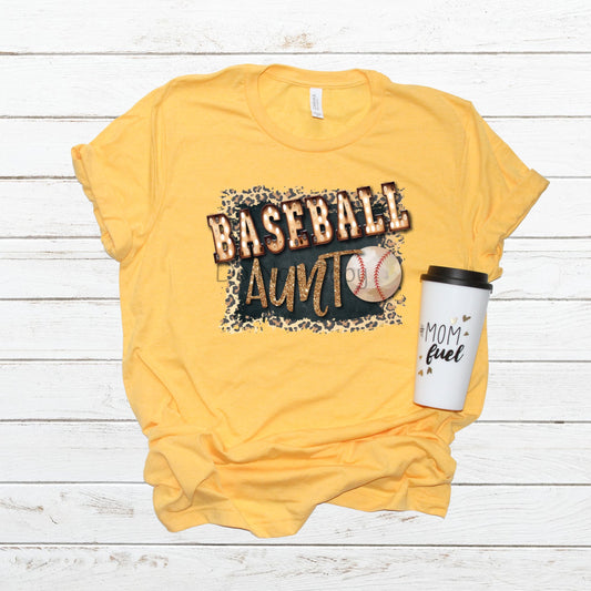 Cheetah Baseball aunt -DTF