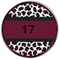 Multi colored leopard circle custom-DTF