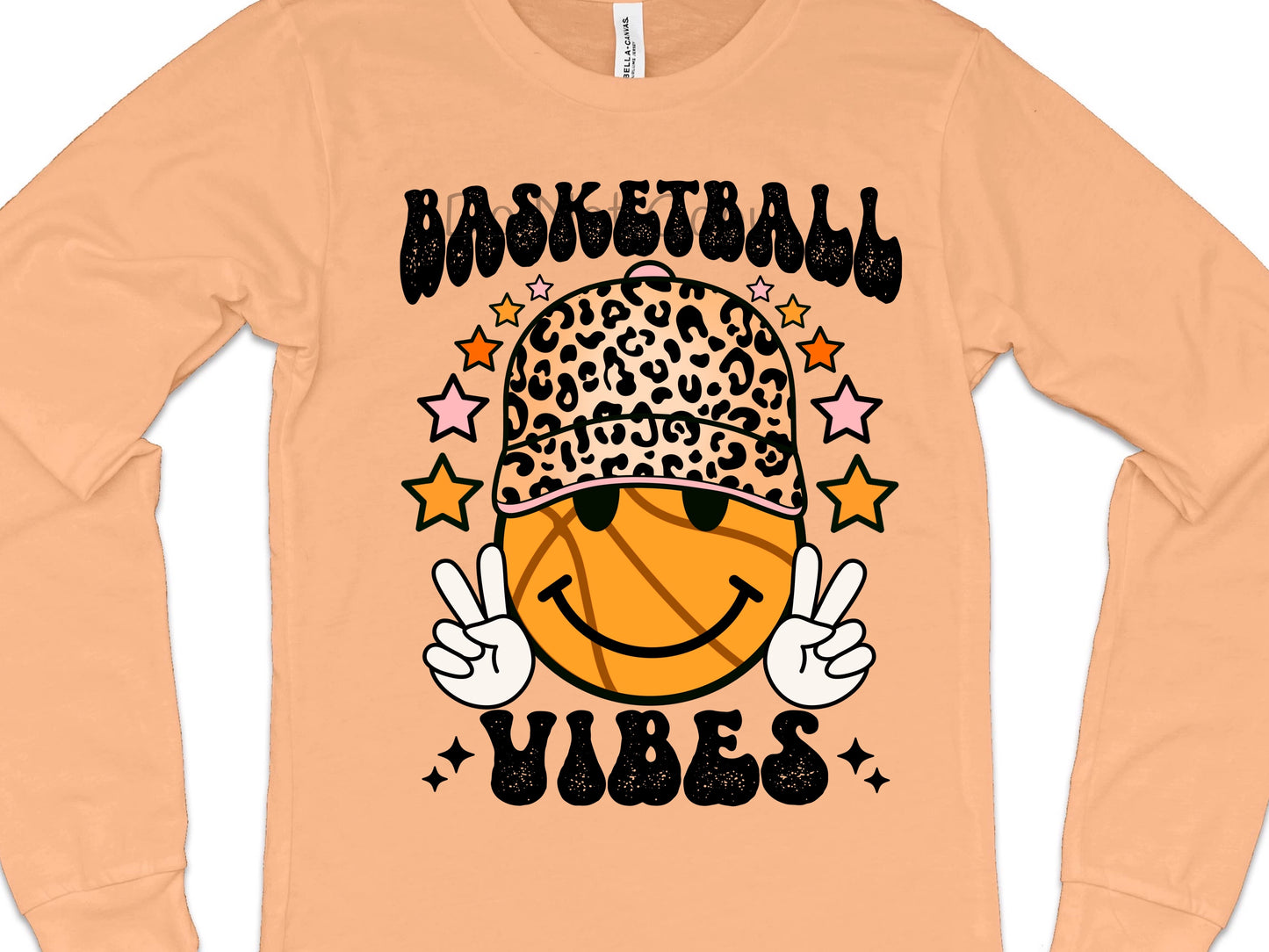 Basketball vibes leopard hat-DTF