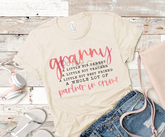 Granny a little bit parent-DTF