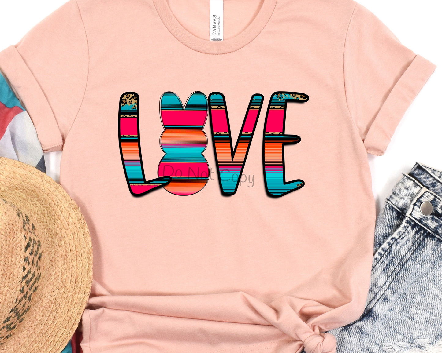 Love serape bunny-DTF