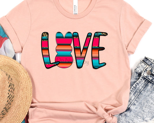 Love serape bunny-DTF