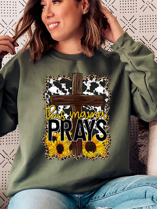 This mama prays-DTF