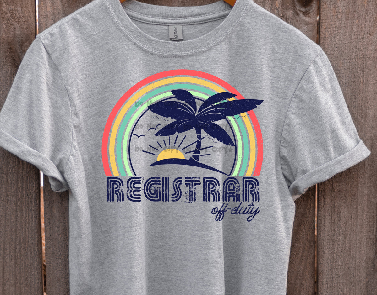 Registrar off duty-DTF