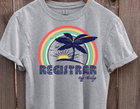 Registrar off duty-DTF