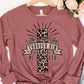 I can do all things through Christ leopard cross-DTF