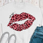 Leopard pink lips xoxo-DTF