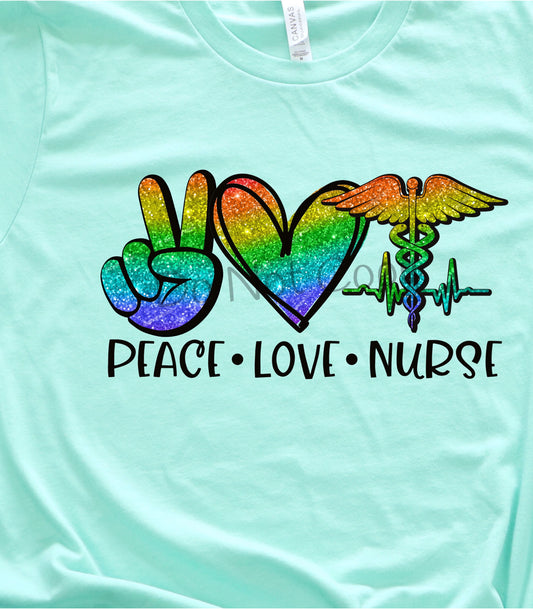 Peace love Nurse-DTF