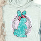 Turquoise bunny-DTF