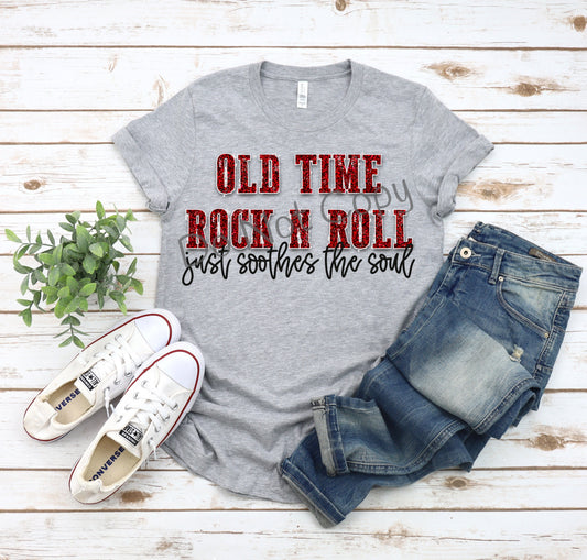 Old time rock N roll-DTF