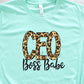 CEO boss babe leopard -DTF
