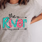 The river is my happy place pink turquoise -DTF