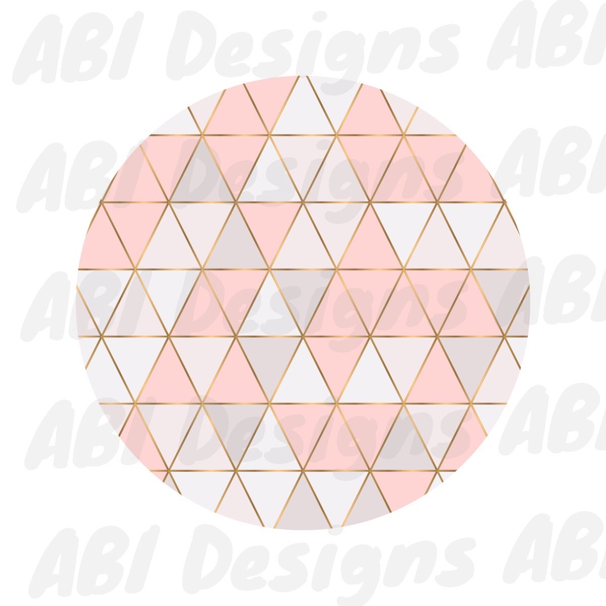 Peach and white Car Coaster- Sublimation