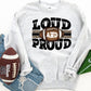 Loud & proud black football -DTF