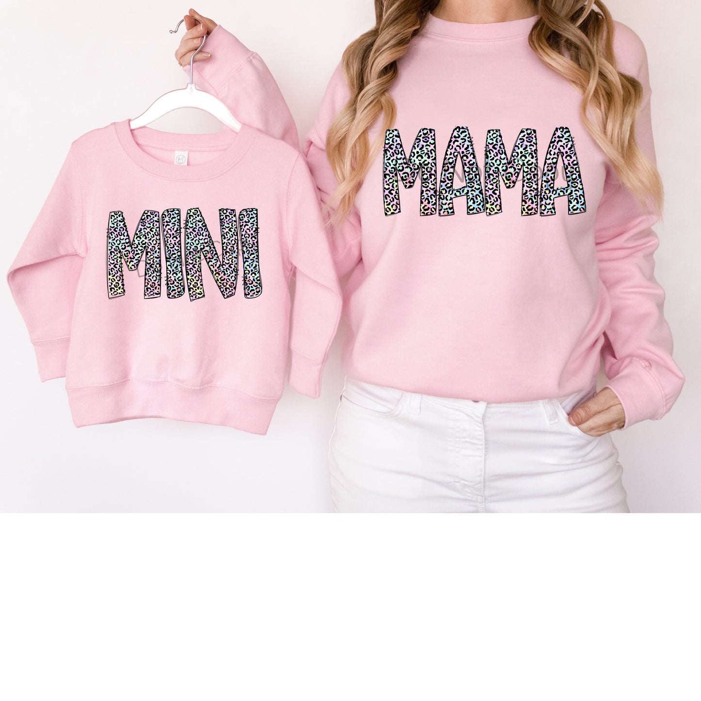 Mama pink multi leopard-DTF