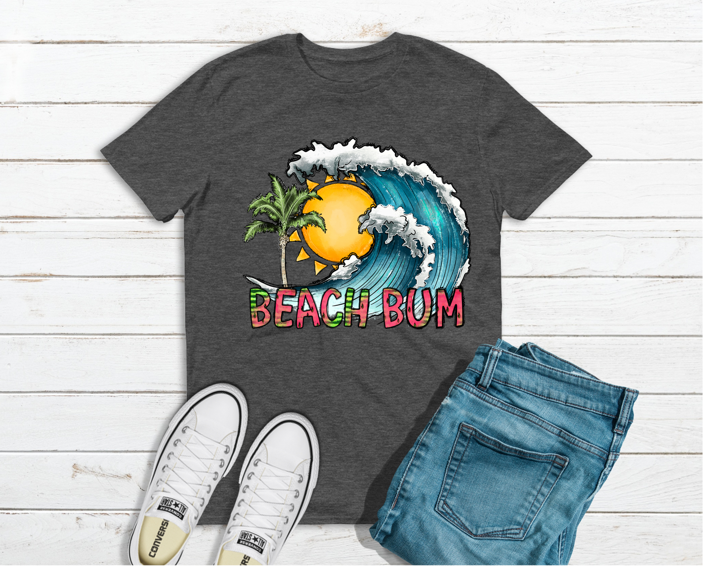 Beach bum ocean wave- DTF