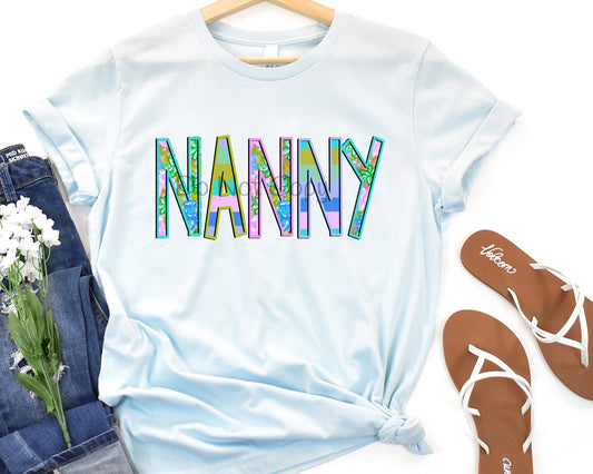 Nanny floral and stripe-DTF