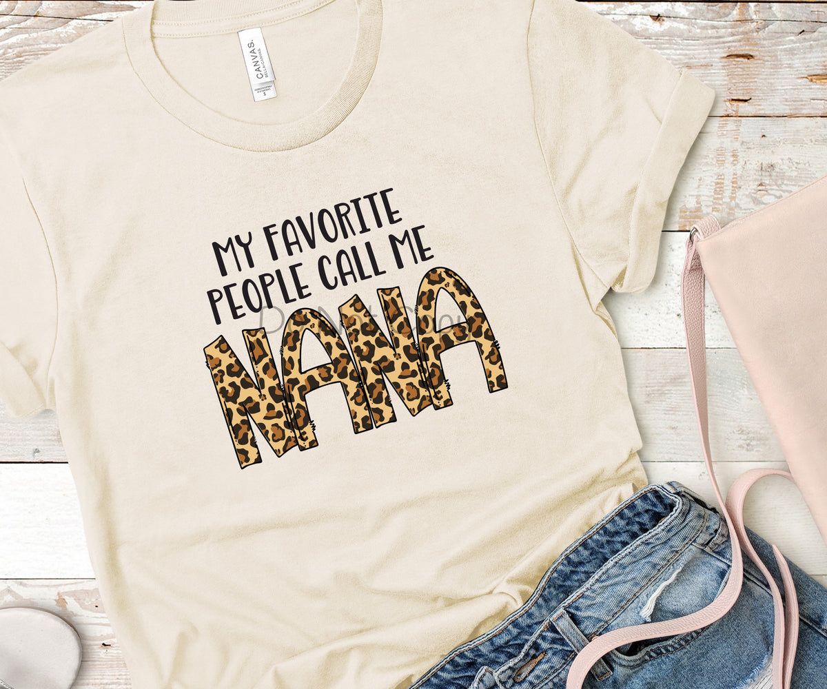 My favorite people call me Nana leopard-DTF