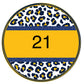Multi colored leopard circle custom-DTF